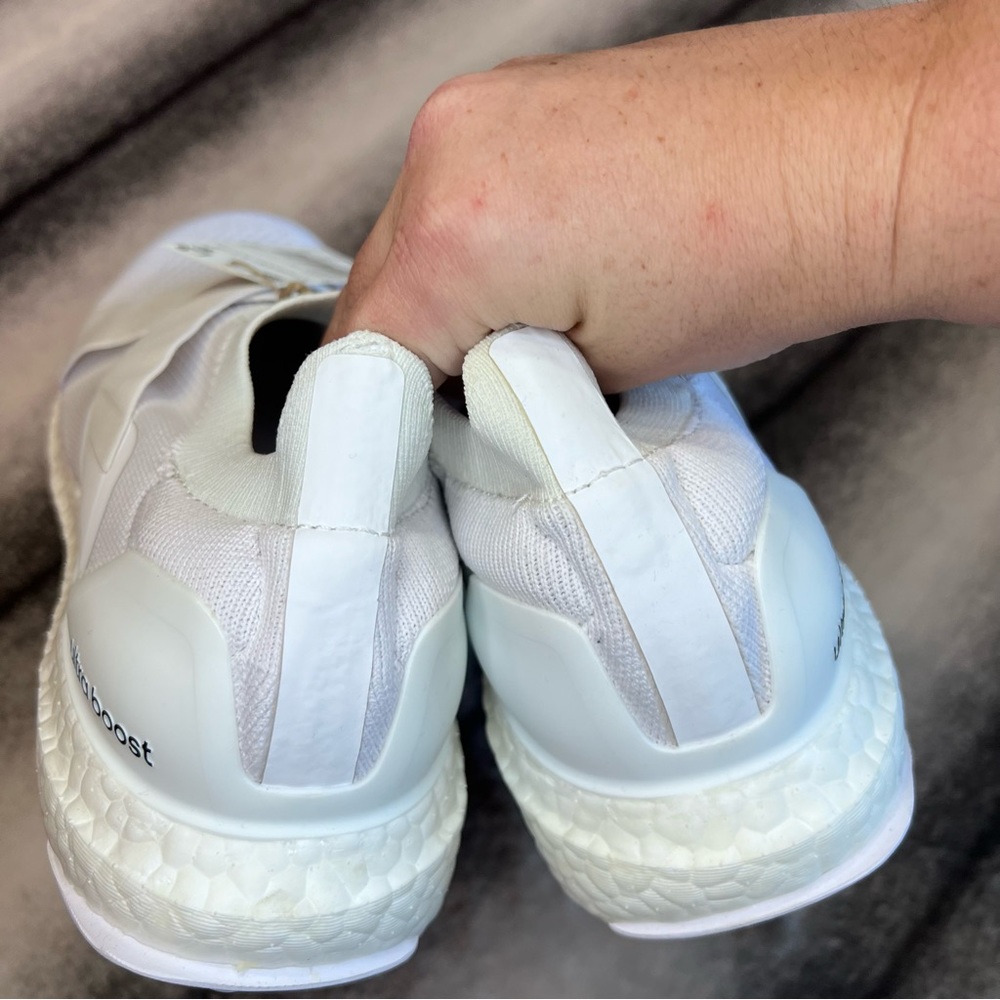 Adidas Ultraboost DNA Slip On White Core Black Athletic Running Sneakers - Picture 4 of 8
